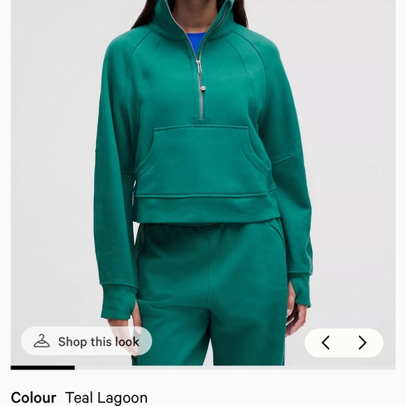 lululemon athletica scuba oversized funnel neck half zip - Picture 8 of 8